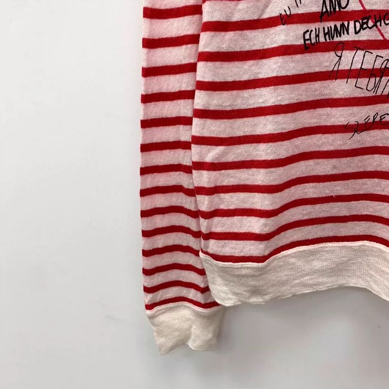Dior Christian Dior Pink Striped Heart Print Sweater Size XS / US 0-2 / IT 36-38 - 4 Thumbnail
