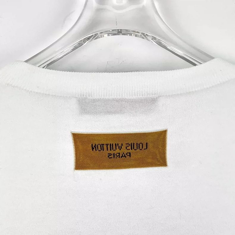 Louis Vuitton Louis Vuitton White Cotton Logo T-Shirt L Size Size L / US 10 / IT 46 - 6 Thumbnail