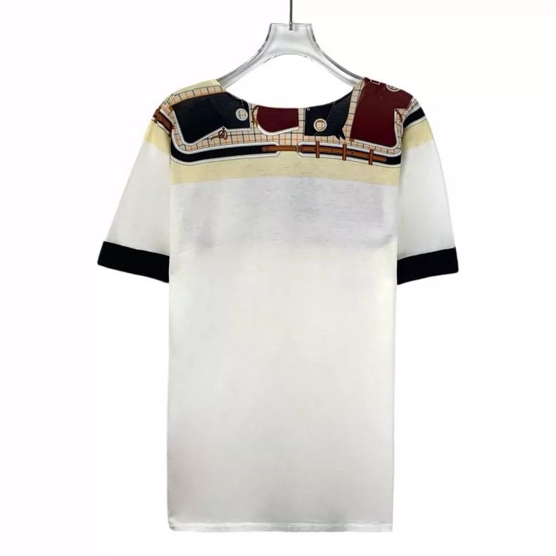 Hermes Hermes Cartoon Print Cotton Short Sleeve T-Shirt Size XXS / US 00 / IT 34 - 2 Thumbnail