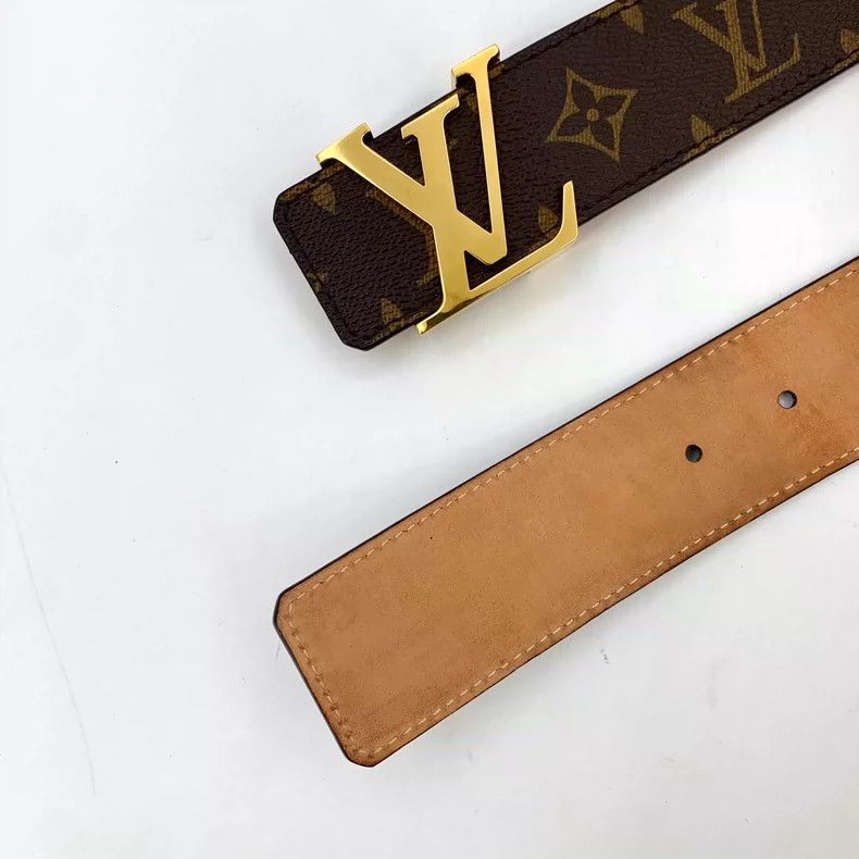 Louis Vuitton Louis Vuitton Brown Logo Smooth Buckle Belt Size ONE SIZE - 5 Thumbnail