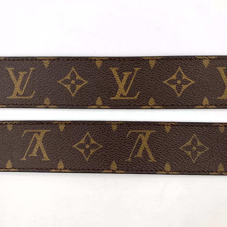 Louis Vuitton Louis Vuitton Brown Logo Smooth Buckle Belt Size ONE SIZE - 6 Thumbnail
