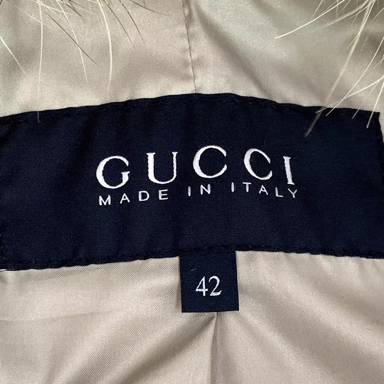 Gucci Gucci Beige Long Sleeve Parka with Fur Collar Size L / US 10 / IT 46 - 5 Thumbnail