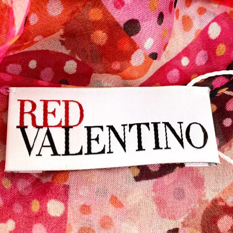Valentino Valentino Red Heart Polka Dot Long Sleeve Dress Size XL / US 12-14 / IT 48-50 - 5 Thumbnail