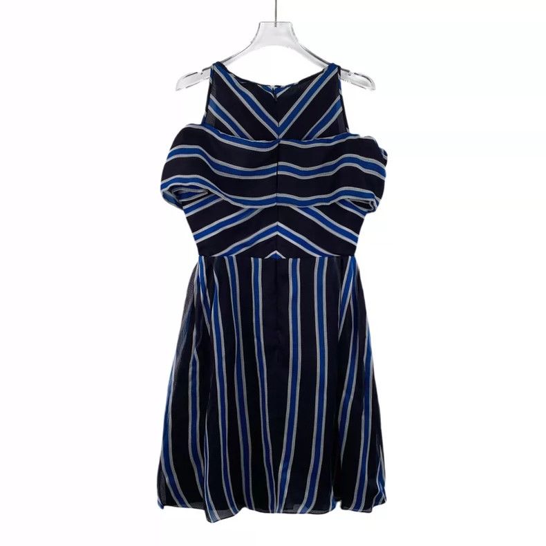 Fendi Fendi Colorful Stripe V-Neck Silk Dress Size S / US 4 / IT 40 - 2 Thumbnail