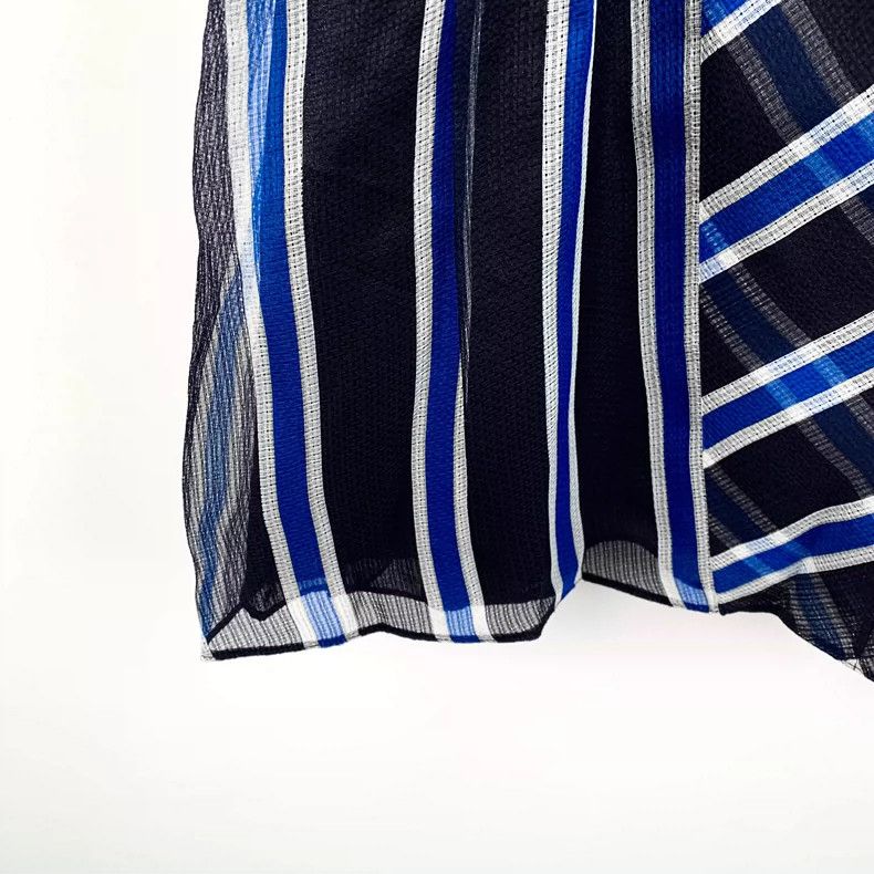 Fendi Fendi Colorful Stripe V-Neck Silk Dress Size S / US 4 / IT 40 - 4 Thumbnail