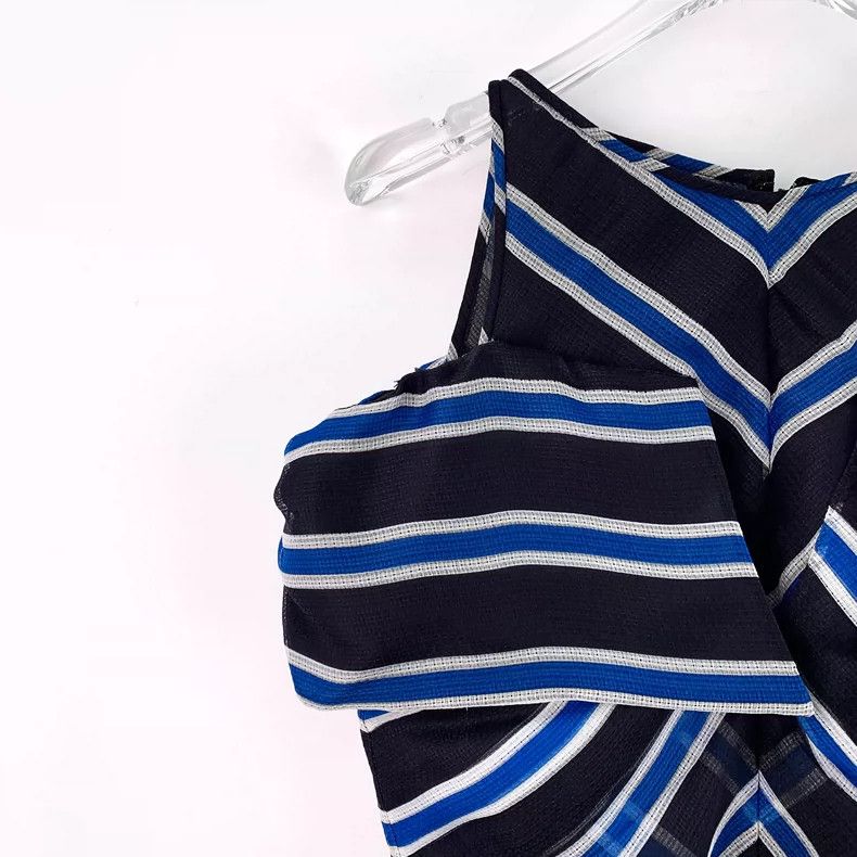 Fendi Fendi Colorful Stripe V-Neck Silk Dress Size S / US 4 / IT 40 - 3 Thumbnail