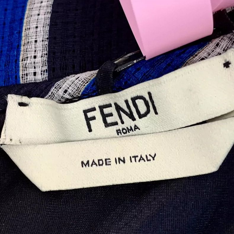 Fendi Fendi Colorful Stripe V-Neck Silk Dress Size S / US 4 / IT 40 - 5 Thumbnail