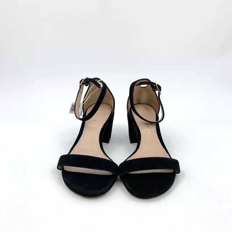 Jimmy Choo Stuart Weitzman Black Heeled Sandals Size US 4 / IT 34 - 3 Thumbnail