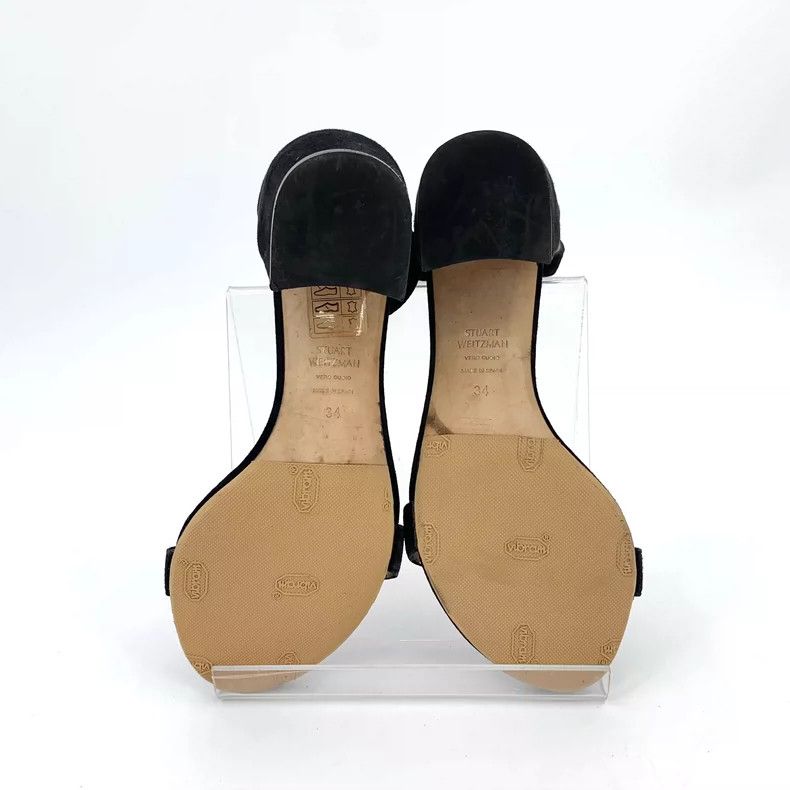 Jimmy Choo Stuart Weitzman Black Heeled Sandals Size US 4 / IT 34 - 5 Thumbnail
