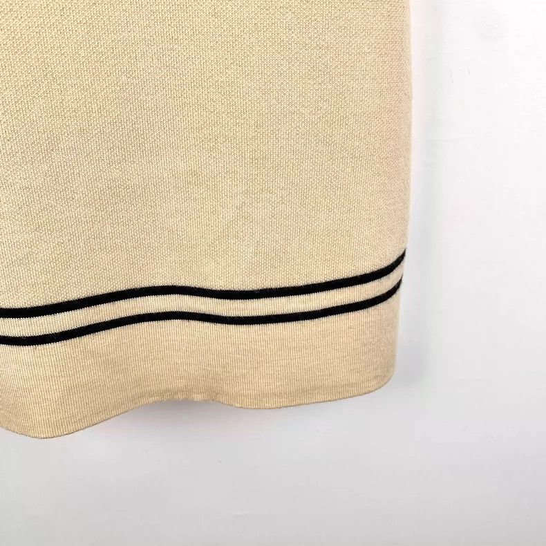 Gucci Gucci Beige Striped Wool Short Sleeve Dress Size L / US 10 / IT 46 - 4 Thumbnail