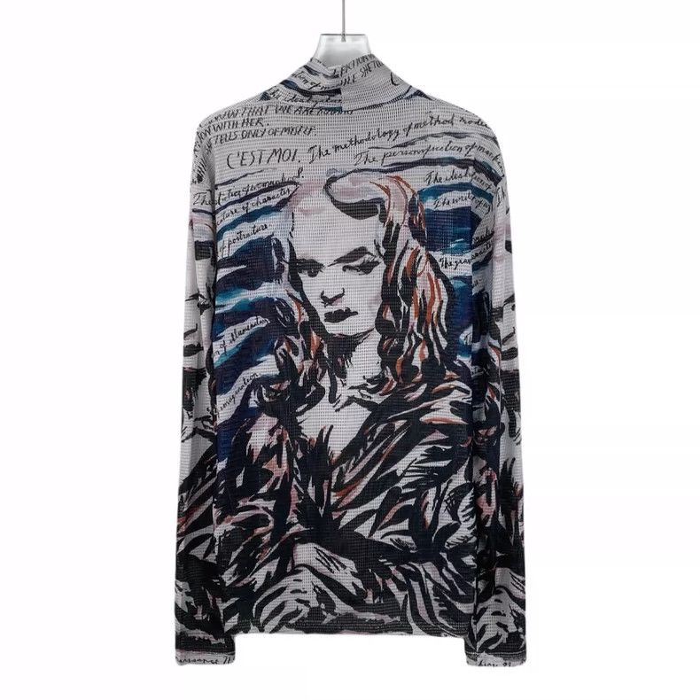 Dior Christian Dior Mona Lisa Print Long Sleeve Knitwear Size S / US 4 / IT 40 - 2 Thumbnail