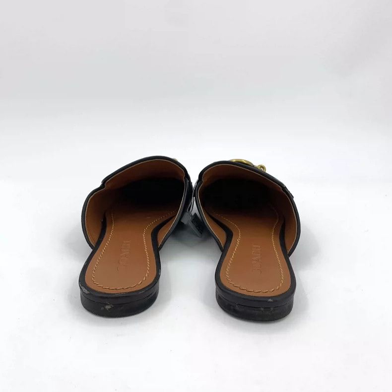 Coach Black Leather Slip-On Shoes with Buckle Size US 7 / IT 37 - 4 Thumbnail
