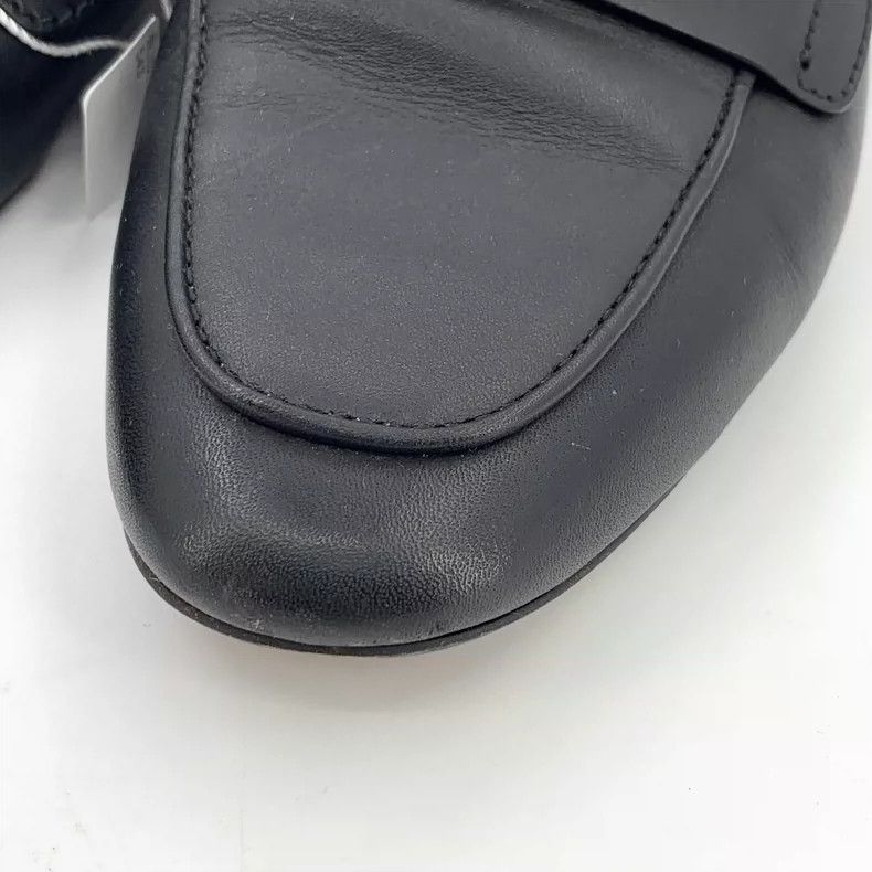 Coach Black Leather Slip-On Shoes with Buckle Size US 7 / IT 37 - 9 Thumbnail
