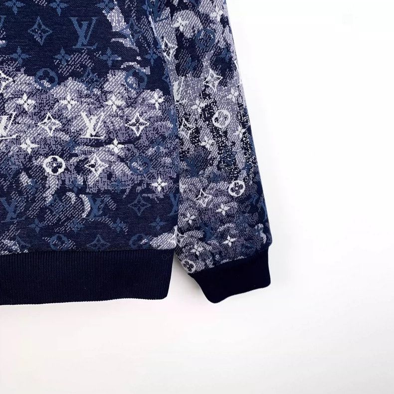Louis Vuitton Louis Vuitton Blue Logo Cotton Long Sleeve Sweatshirt Size XS / US 0-2 / IT 36-38 - 4 Thumbnail