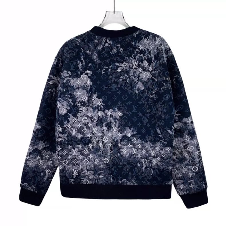 Louis Vuitton Louis Vuitton Blue Logo Cotton Long Sleeve Sweatshirt Size XS / US 0-2 / IT 36-38 - 2 Thumbnail
