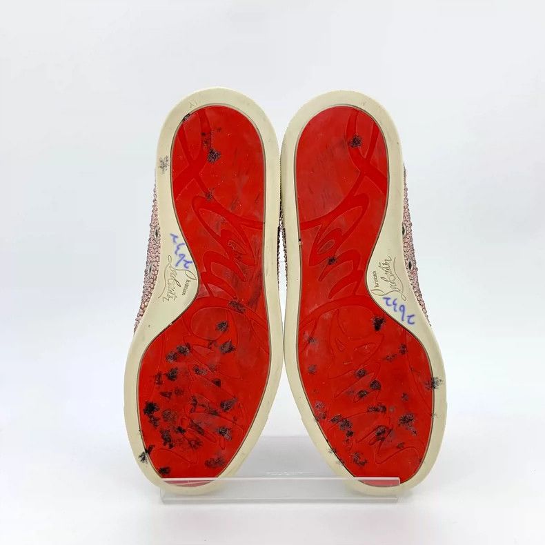 Christian Louboutin Christian Louboutin Pink High-Top Sneakers Size US 6 / IT 36 - 5 Thumbnail