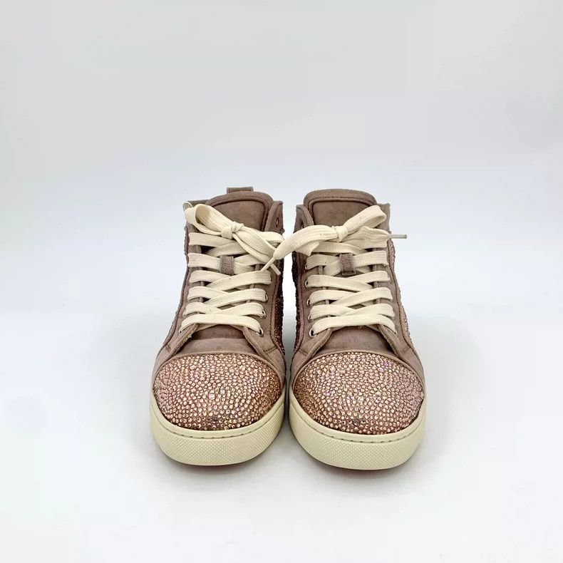 Christian Louboutin Christian Louboutin Pink High-Top Sneakers Size US 6 / IT 36 - 3 Thumbnail