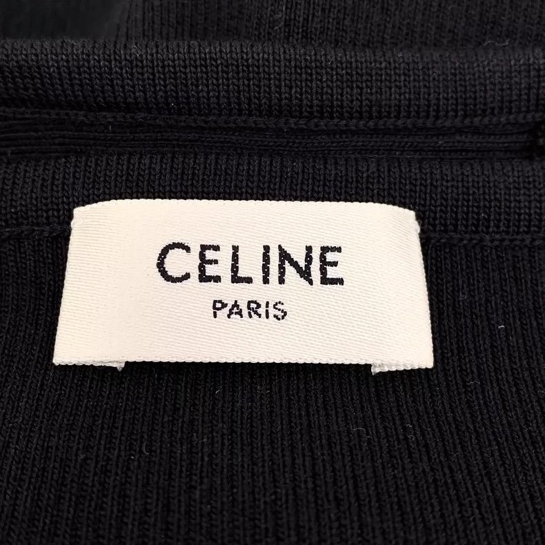 Celine Celine Black Silk Sleeveless Dress with Back Cutout Size L / US 10 / IT 46 - 6 Thumbnail
