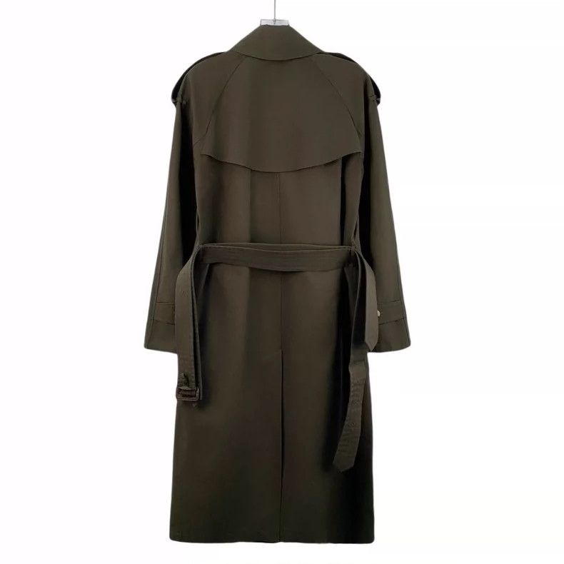 Burberry Burberry Rainbow Striped Green Trench Coat Size L / US 10 / IT 46 - 2 Thumbnail