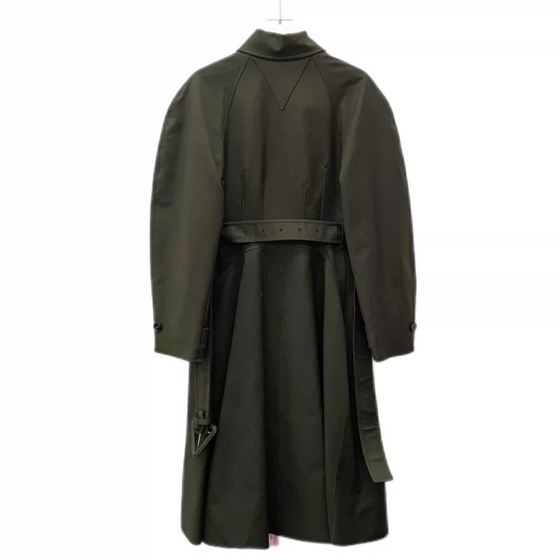 Bottega Veneta Bottega Veneta Green Cotton Long Sleeve Coat Size XS / US 0-2 / IT 36-38 - 2 Thumbnail