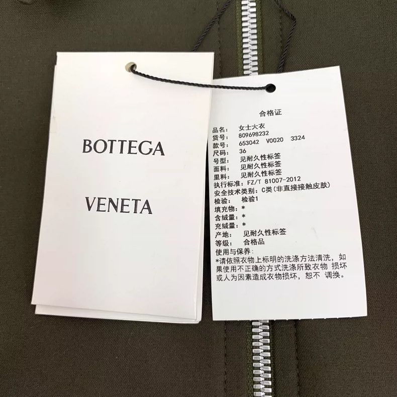 Bottega Veneta Bottega Veneta Green Cotton Long Sleeve Coat Size XS / US 0-2 / IT 36-38 - 7 Thumbnail
