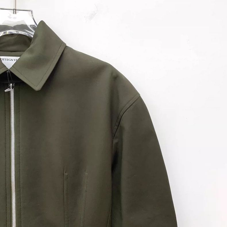 Bottega Veneta Bottega Veneta Green Cotton Long Sleeve Coat Size XS / US 0-2 / IT 36-38 - 3 Thumbnail