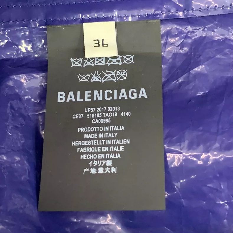 Balenciaga Balenciaga Blue Logo Short Sleeve Shirt Size XS / US 0-2 / IT 36-38 - 6 Thumbnail