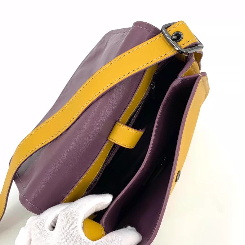 Coach Coach Yellow Crossbody Saddle Bag Size ONE SIZE - 6 Thumbnail