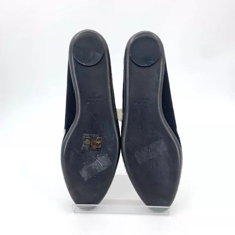 The Row Black Embroidered Casual Flat Shoes Size US 10 / IT 40 - 5 Thumbnail