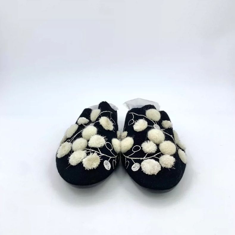 The Row Black Embroidered Casual Flat Shoes Size US 10 / IT 40 - 3 Thumbnail