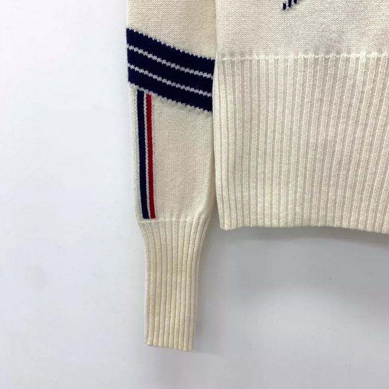 Christian Dior Striped Star Knit Sweater