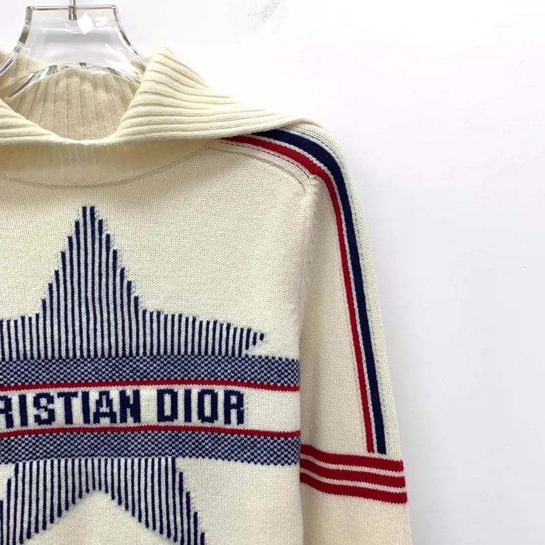 Dior Christian Dior Striped Star Knit Sweater Size S / US 4 / IT 40 - 3 Thumbnail