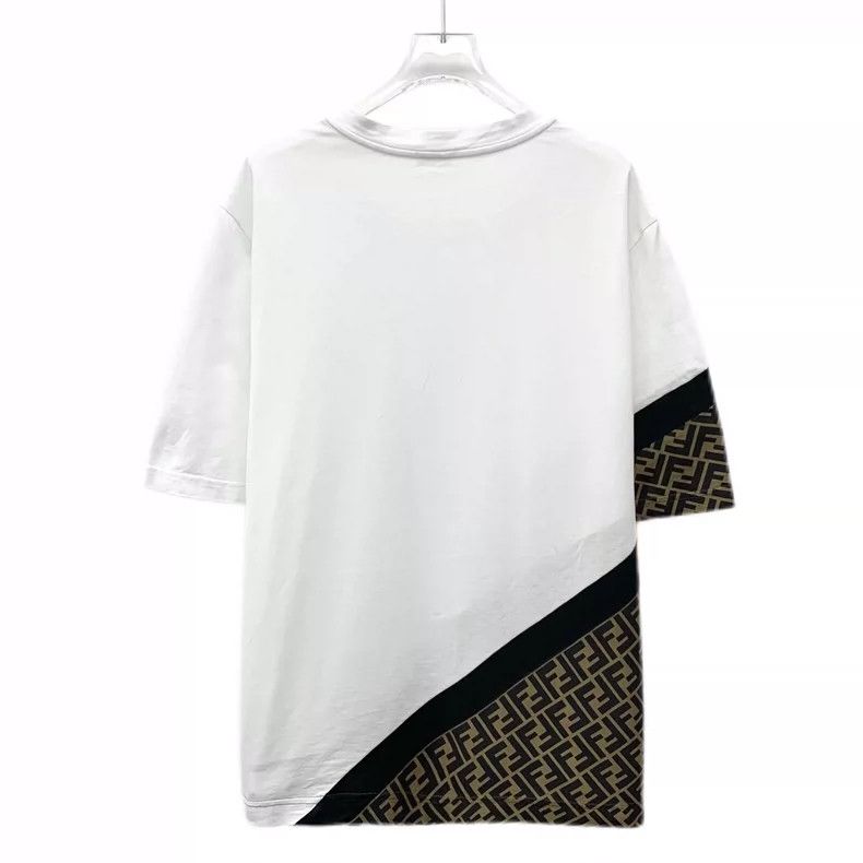 Fendi Fendi White Cotton Logo Short Sleeve T-Shirt Size XL / US 12-14 / IT 48-50 - 2 Thumbnail