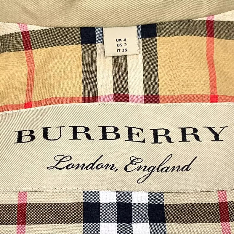 Burberry Burberry Brown Striped Trench Coat with Belt Size XS / US 0-2 / IT 36-38 - 5 Thumbnail