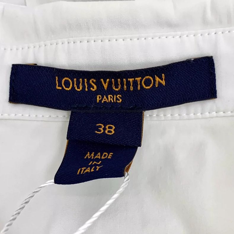 Louis Vuitton Louis Vuitton White Cotton Long Sleeve Shirt Size S / US 4 / IT 40 - 6 Thumbnail