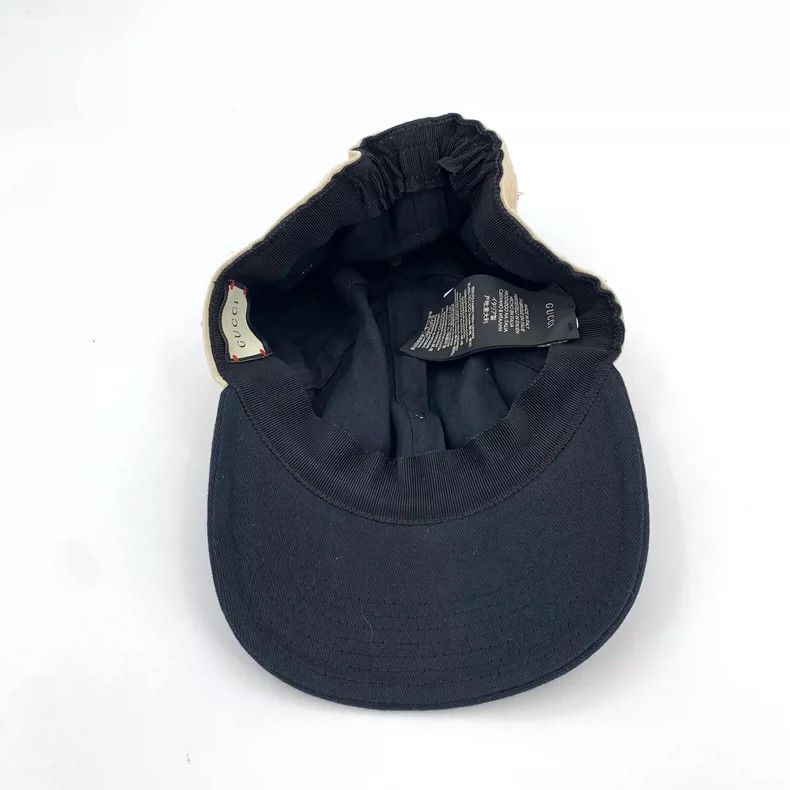 Gucci Gucci Black Logo Cotton Cap Size ONE SIZE - 6 Thumbnail