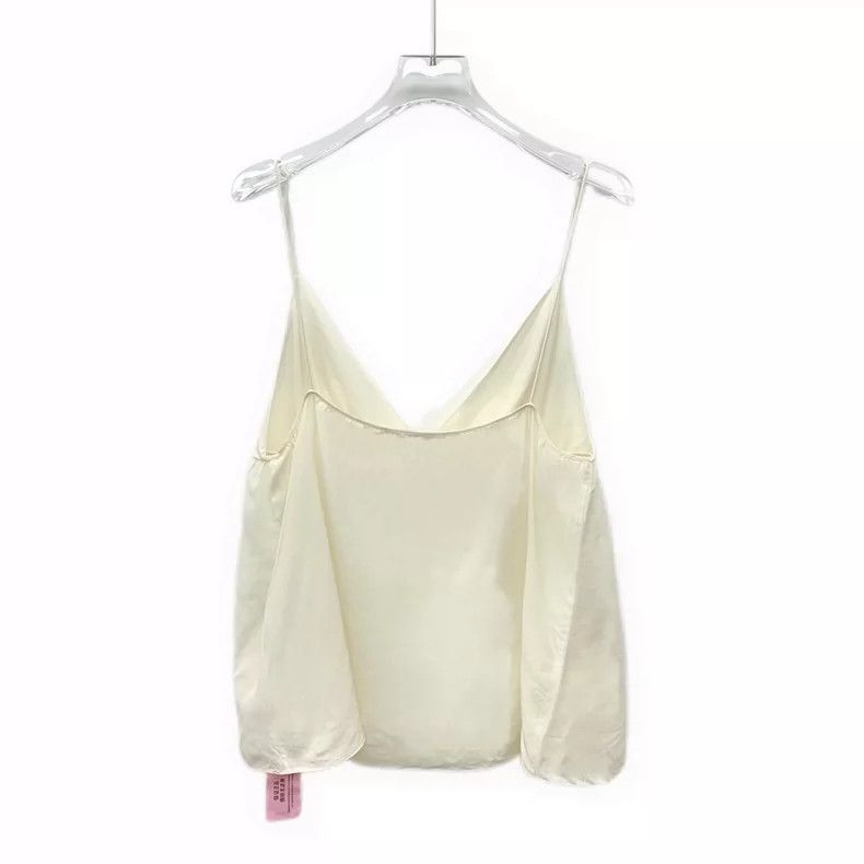 Chloe Beige Silk Camisole Top by Chloe Size S / US 4 / IT 40 - 2 Thumbnail
