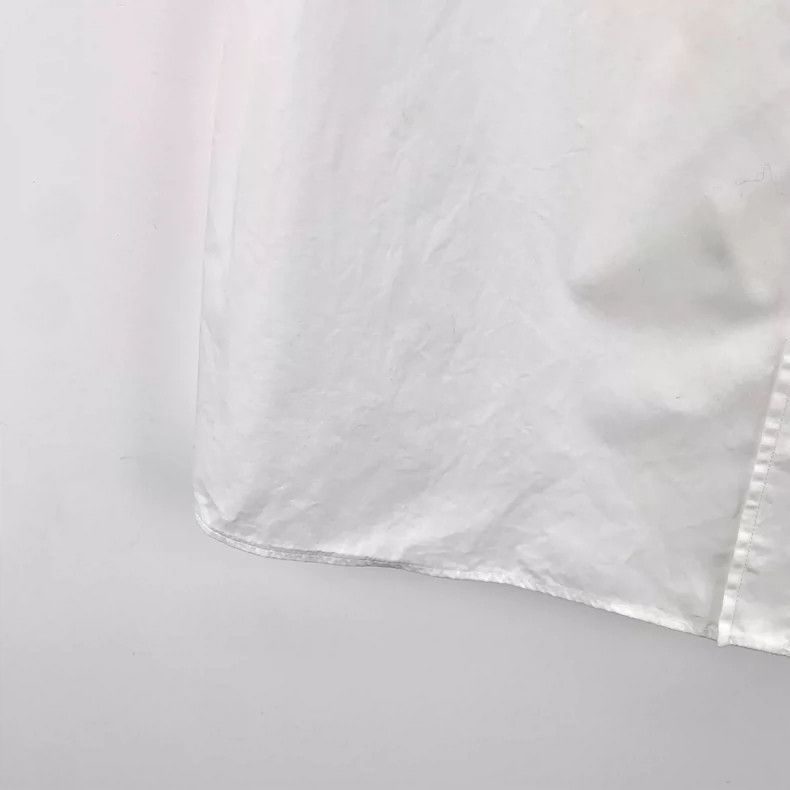 Dolce & Gabbana Dolce&Gabbana White Cotton Frill Short Sleeve Shirt Size XL / US 12-14 / IT 48-50 - 4 Thumbnail