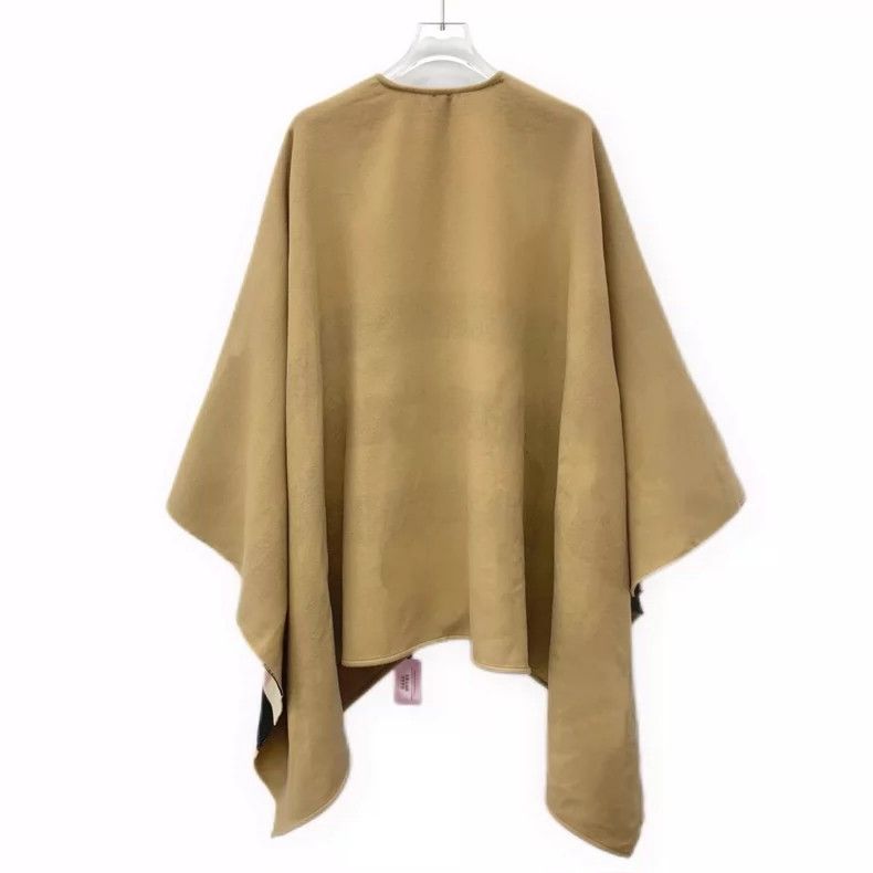 Burberry Burberry Classic Brown Wool Cape Shawl Size ONE SIZE - 2 Thumbnail