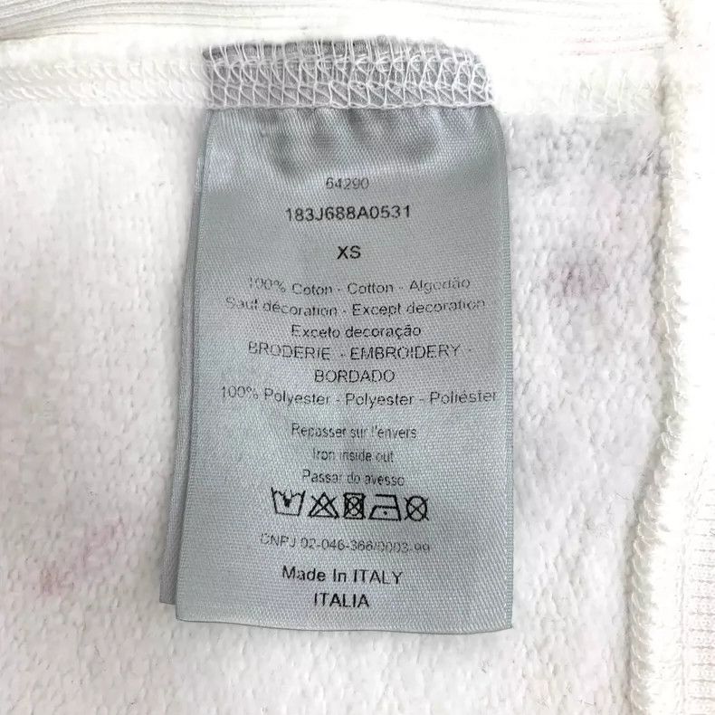 Dior Dior White Logo Hoodie with Color Splash Size XS / US 0-2 / IT 36-38 - 7 Thumbnail