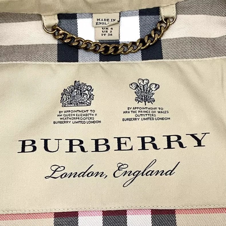 Burberry Burberry Brown Cotton Double-Breasted Trench Coat Size XS / US 0-2 / IT 36-38 - 5 Thumbnail