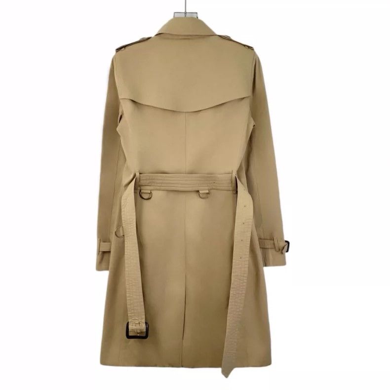 Burberry Burberry Brown Cotton Double-Breasted Trench Coat Size XS / US 0-2 / IT 36-38 - 2 Thumbnail
