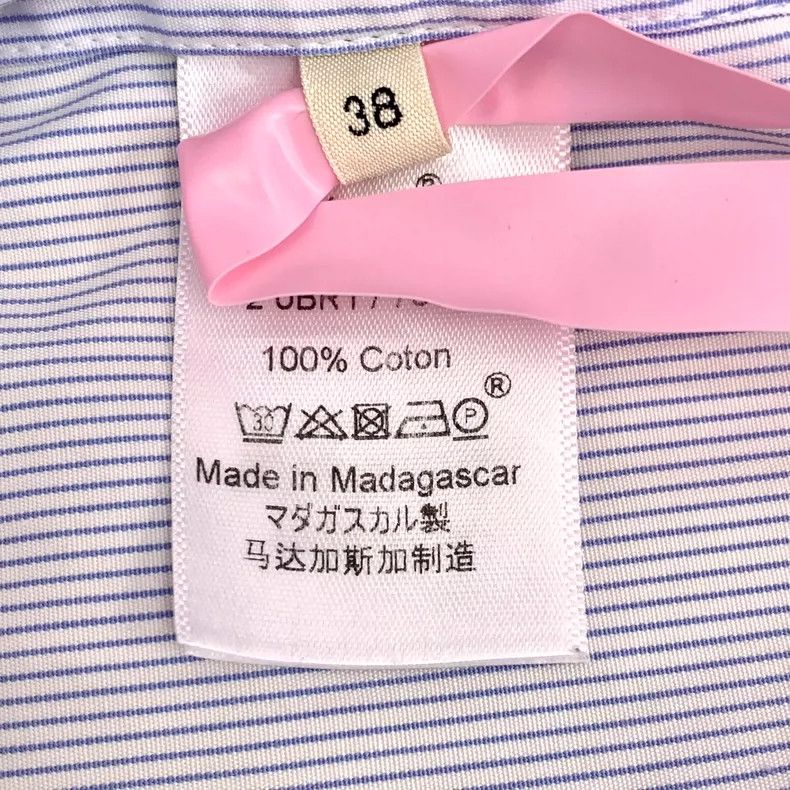 Celine Celine Light Blue Cotton Long Sleeve Shirt Size S / US 4 / IT 40 - 6 Thumbnail