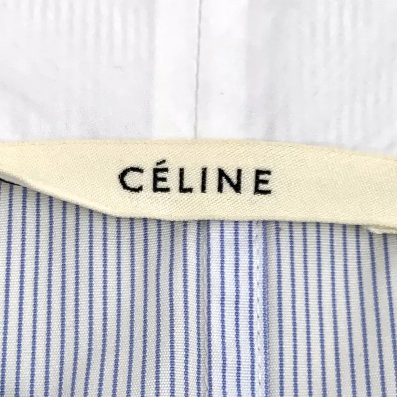 Celine Celine Light Blue Cotton Long Sleeve Shirt Size S / US 4 / IT 40 - 5 Thumbnail
