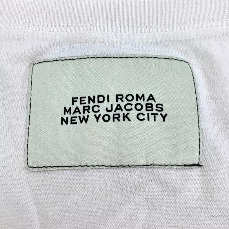 Fendi Fendi Cotton T-Shirt with Logo Print Size M / US 6-8 / IT 42-44 - 6 Thumbnail
