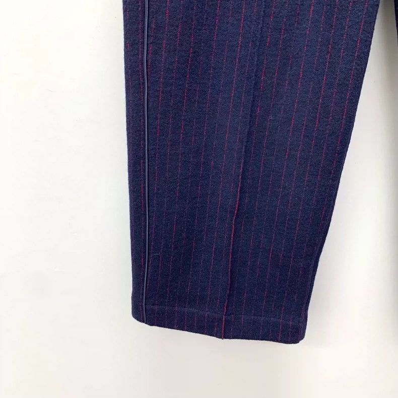 Dior Dior Navy Striped Wool Drawstring Casual Pants Size 23" - 4 Thumbnail