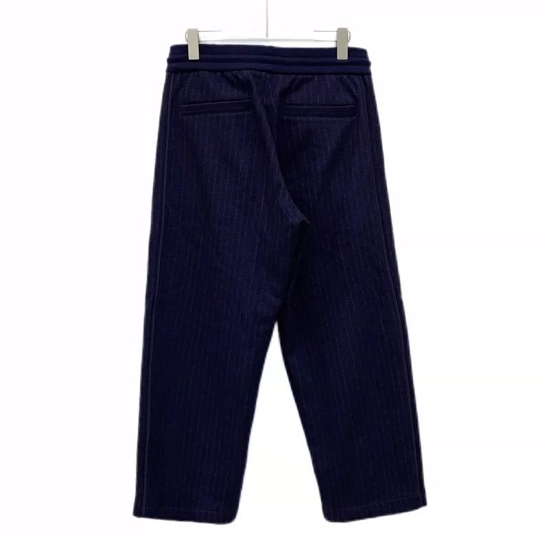 Dior Dior Navy Striped Wool Drawstring Casual Pants Size 23" - 2 Thumbnail