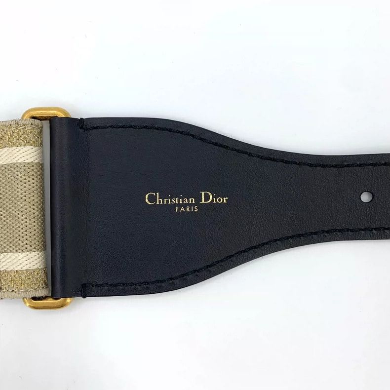 Dior Christian Dior Brown Logo Belt 81.5*6.5cm Size ONE SIZE - 7 Thumbnail