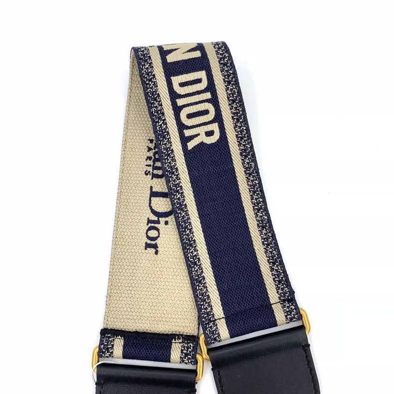Dior Christian Dior Blue Letter Belt Strap 82.5*7cm Size ONE SIZE - 3 Thumbnail