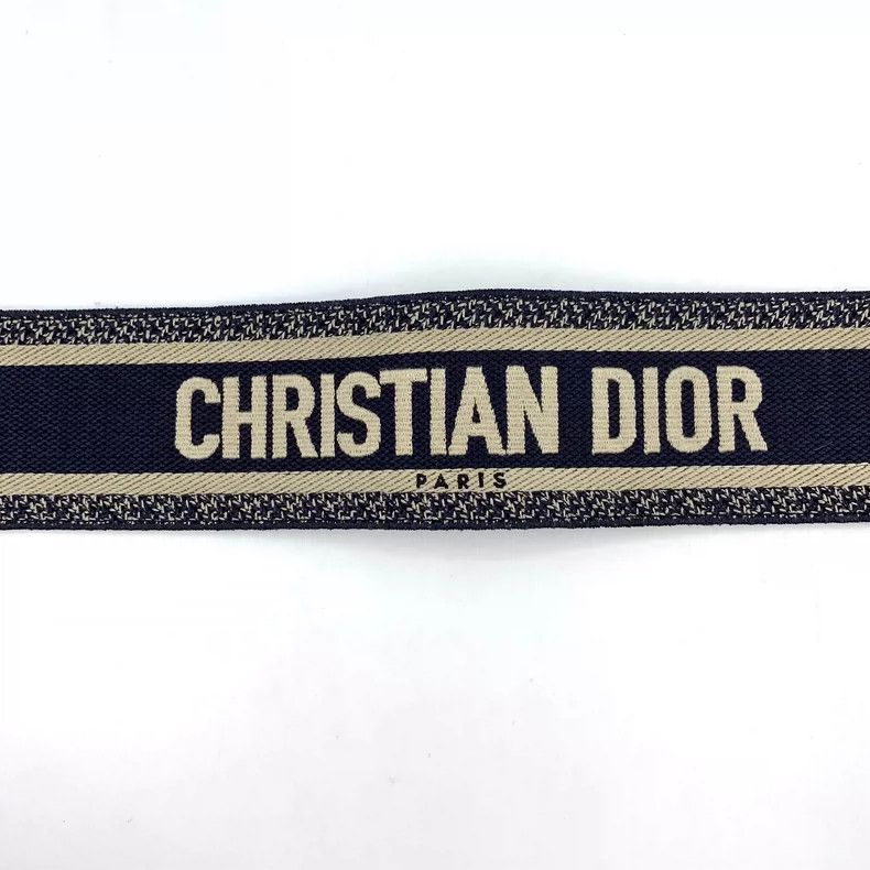Dior Christian Dior Blue Letter Belt Strap 82.5*7cm Size ONE SIZE - 5 Thumbnail